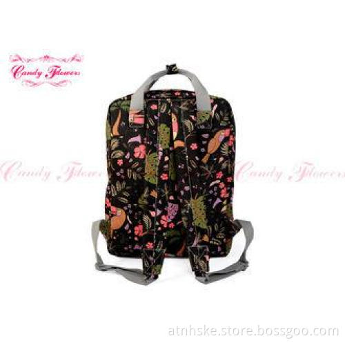 Flowery Rucksack Flower Print Backpack , floral canvas back
